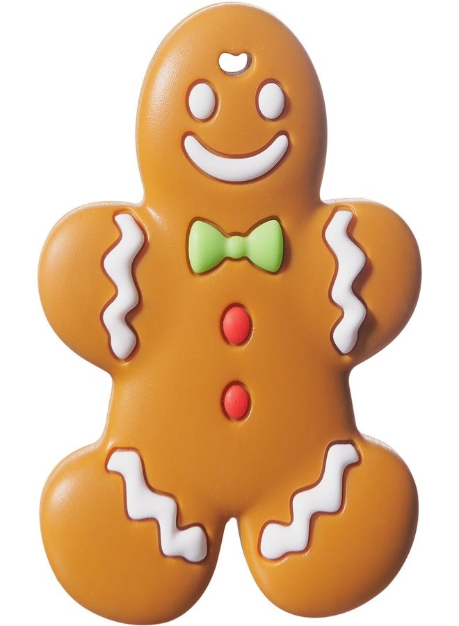 نسفي عضاضة عيد الميلاد من NCVI، ألعاب تسنين للأطفال من عمر 0-6 أشهر و6-12 شهرًا، ألعاب مضغ سيليكون لعيد الميلاد الأول، هدايا عيد الميلاد الأولى للأطفال الرضع من الجنسين، هدية مثالية للأطفال الصغار، رجل خبز الزنجبيل - Image 1